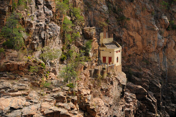 Primeira usina el&eacute;trica do Nordeste no rio S&atilde;o Francisco a Usina de Angiquinho em  Delmiro Gouveia em Alagoas. Brasil