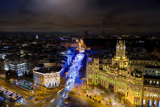 Nighttime in Madrid
