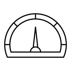 Vector Speedometer Outline Icon Design