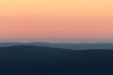 sunset in the mountains