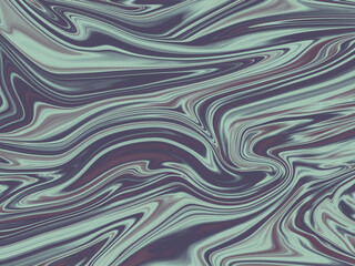 Abstract blue background with waves. Liquid marble holographic image.