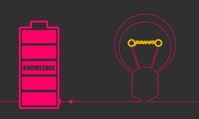 Electric lamp connected with full level energy battery