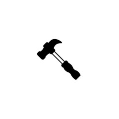 Hammer icon. Single flat icon isolated on white background. vector illustration., eps 10. Support concept. consumer services.