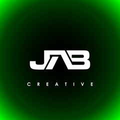JAB Letter Initial Logo Design Template Vector Illustration - obrazy, fototapety, plakaty