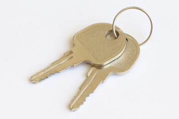 Keys for interior furniture lock for wardrobes.