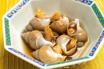 北陸の郷土料理・バイ貝の煮付け