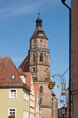 hist. Kirchturm in Weissenburg, Mittelfranken