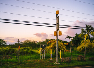 lines in the countryside of hawaii