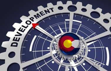 Global business and economic solutions concept. 3D illustration