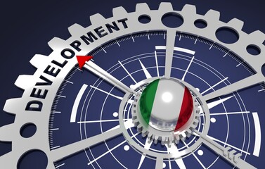 Global business and economic solutions concept. 3D illustration