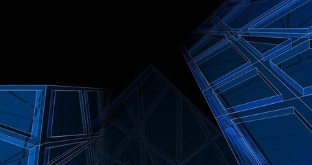 Obraz premium architecture drawing digital background