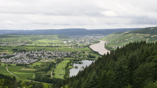 Moselhochwasser Juli 2021 - Blick auf Riol, Schweich