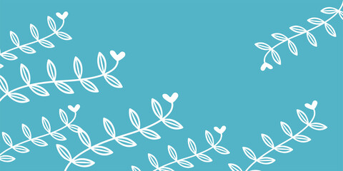 Seamless flower and leaf background design