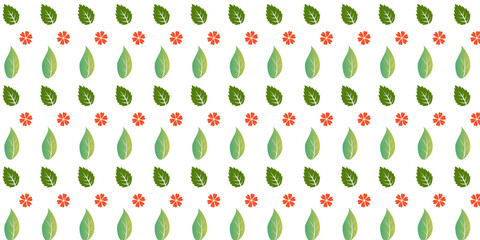 seamless flower and leaf background design