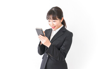 内定・合格を喜ぶ就活生