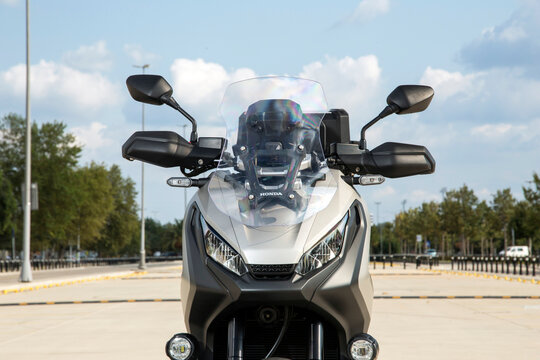 Honda X-ADV is a crossover styled machine, with strong off-road ability.