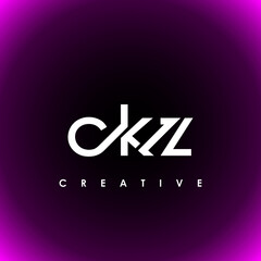CKZ Letter Initial Logo Design Template Vector Illustration