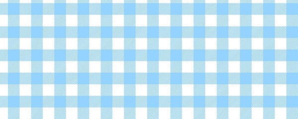 Seamless bright blue plaid template for background.