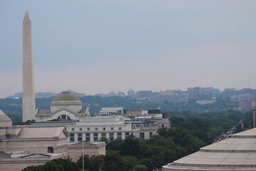 View of Washington Monument, Museums, from downtown Washington, D.C.
