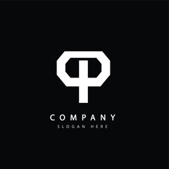 Simple illustration logo for financial company.