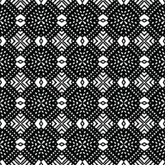 floral seamless pattern background.Geometric ornament for wallpapers and backgrounds. Black and white pattern.
