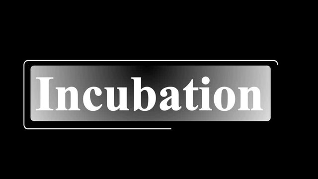 Incubation lower third with metallic text effect in high resolution Quicktime Alpha Channel.