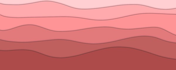 Abstract gradient brown 3d illustration paper cut effect background.