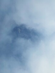 airplane in the sky
