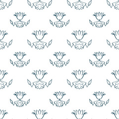 monochrome textile repeat pattern, seamless vector repeat pattern for textile, product packaging, gift cover, fabric, and other seamless print work, pattern swatches added to the swatch panel.