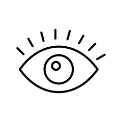 Eye Linear Vector Icon Design