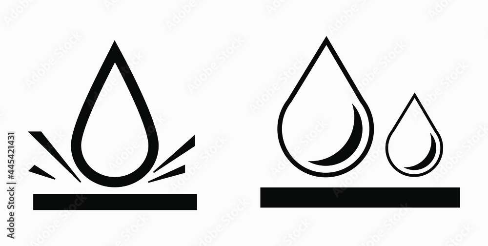 Poster blood drop icon isolated minimal single flat linear icon for application and info-graphic. commercia