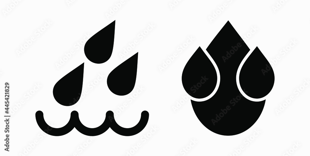 Poster blood drop icon isolated minimal single flat linear icon for application and info-graphic. commercia