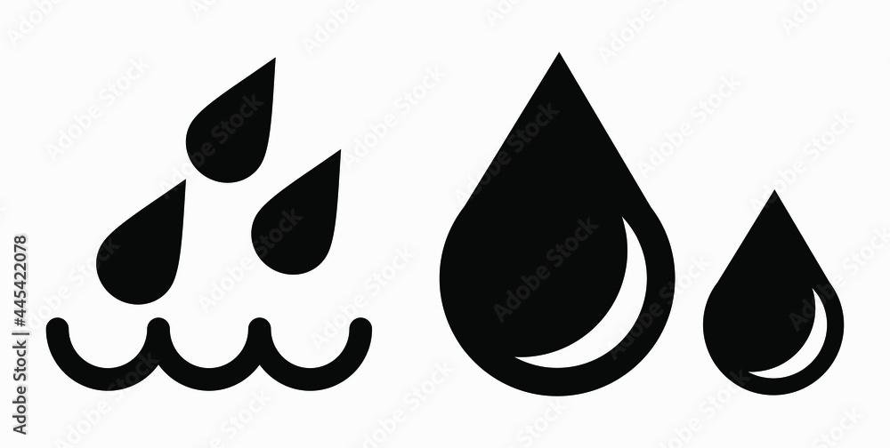 Poster blood drop icon isolated minimal single flat linear icon for application and info-graphic. commercia