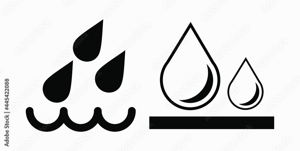 Poster blood drop icon isolated minimal single flat linear icon for application and info-graphic. commercia