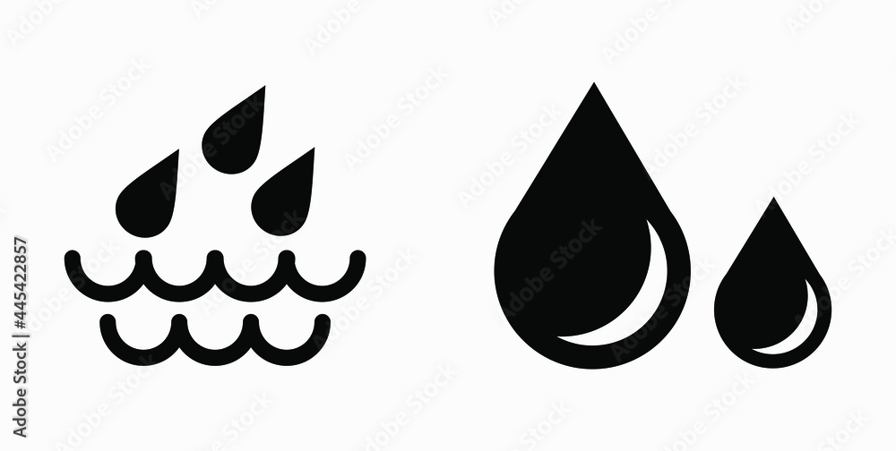 Poster blood drop icon isolated minimal single flat linear icon for application and info-graphic. commercia
