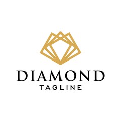 Fototapeta premium Diamond Luxury logo design inspiration