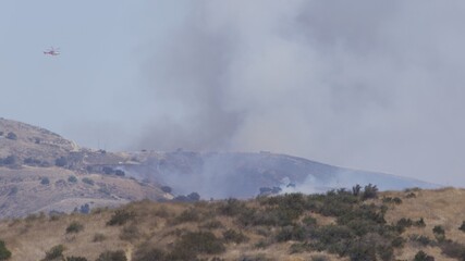 Fototapeta premium Saddleranch Fire Blaze California Wildfire Los Angeles 