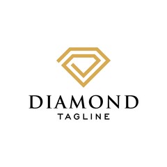 Naklejka premium Diamond Luxury logo design inspiration