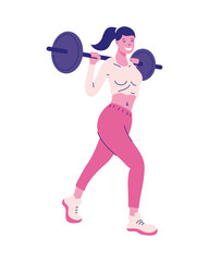 woman weight lifting