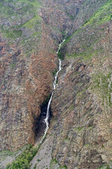 waterfall in the mountains