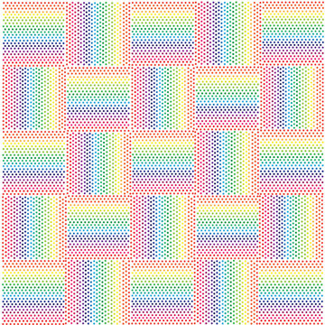 Vector small polka dots that are gradated in rainbow tones to create beautiful patterns.