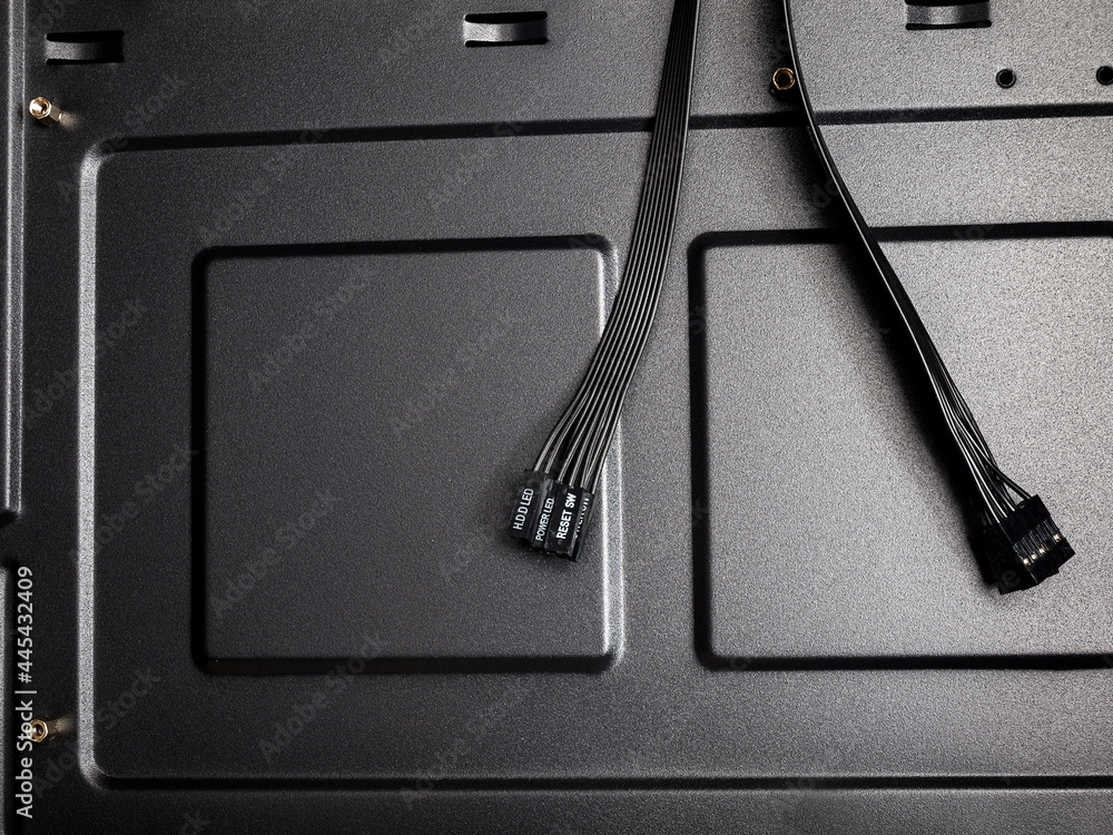 Aufkleber wires are a plug for connecting a computer case to the motherboard of a desktop computer, a desktop,