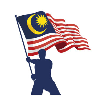 Warrior With Malaysia Flag