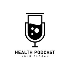 Health Podcast and Medical Logo Design