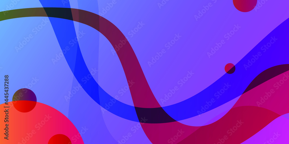 Poster color wave element for web design. modern abstract vector background.