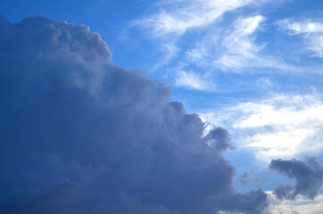 blue sky with clouds
