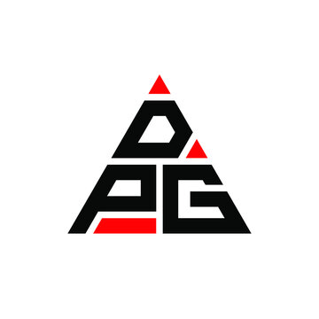 DPG triangle letter logo design with triangle shape. DPG triangle logo design monogram. DPG triangle vector logo template with red color. DPG triangular logo Simple, Elegant, and Luxurious Logo. DPG 