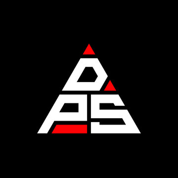 DPS triangle letter logo design with triangle shape. DPS triangle logo design monogram. DPS triangle vector logo template with red color. DPS triangular logo Simple, Elegant, and Luxurious Logo. DPS 