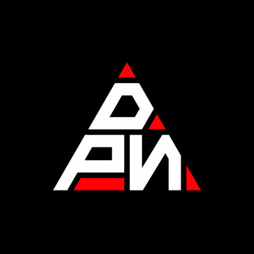 DPN triangle letter logo design with triangle shape. DPN triangle logo design monogram. DPN triangle vector logo template with red color. DPN triangular logo Simple, Elegant, and Luxurious Logo. DPN 