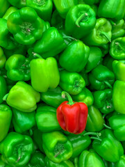 Fototapeta na wymiar peppers are delicious sweet spicy vegetables useful vitamin